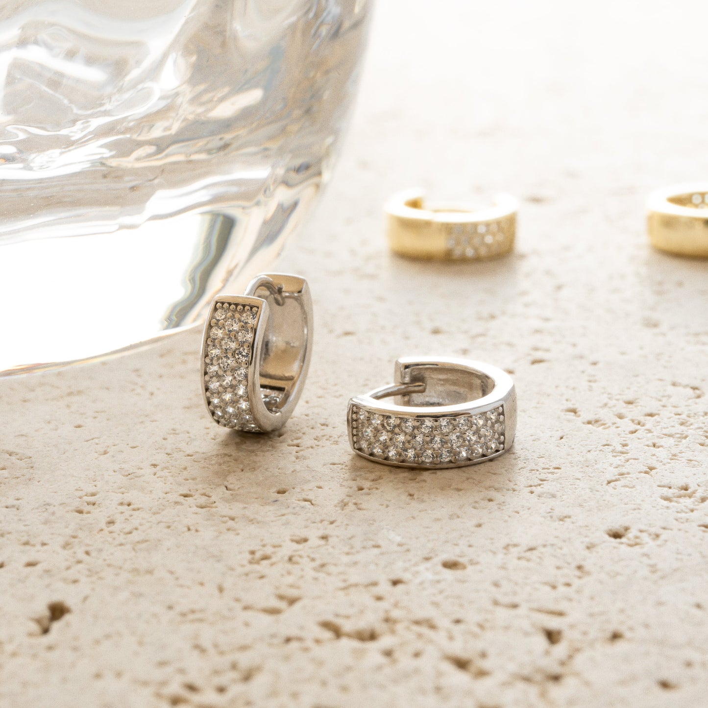 Lanie Diamond Huggie Earrings