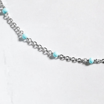 Turquoise Beaded Anklet