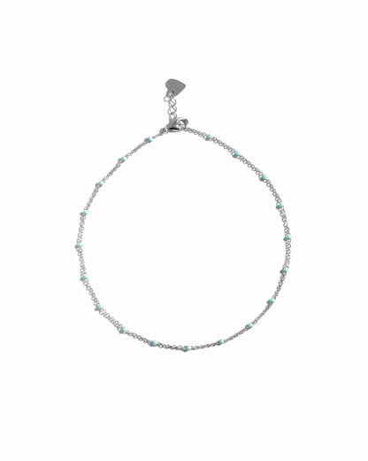 Turquoise Beaded Anklet