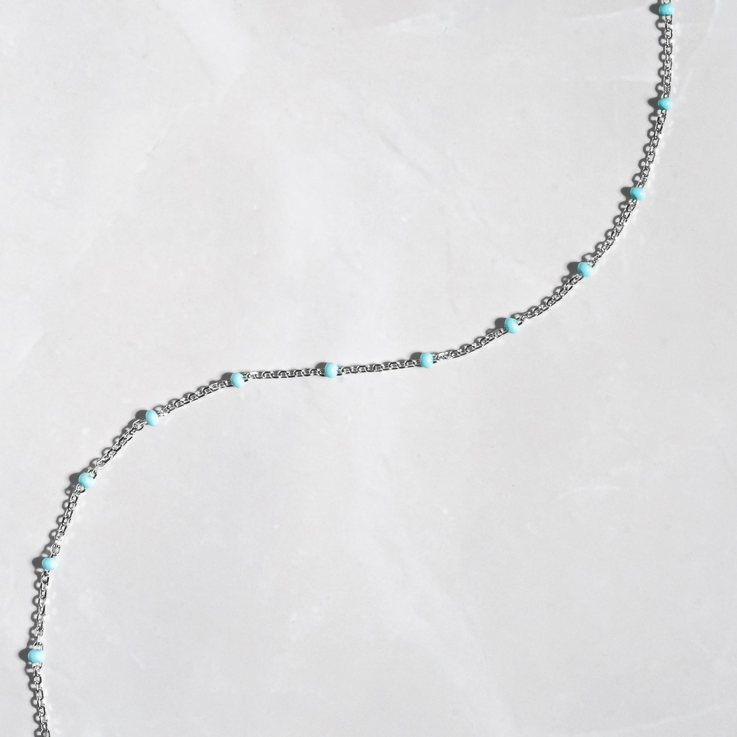 Turquoise Beaded Anklet