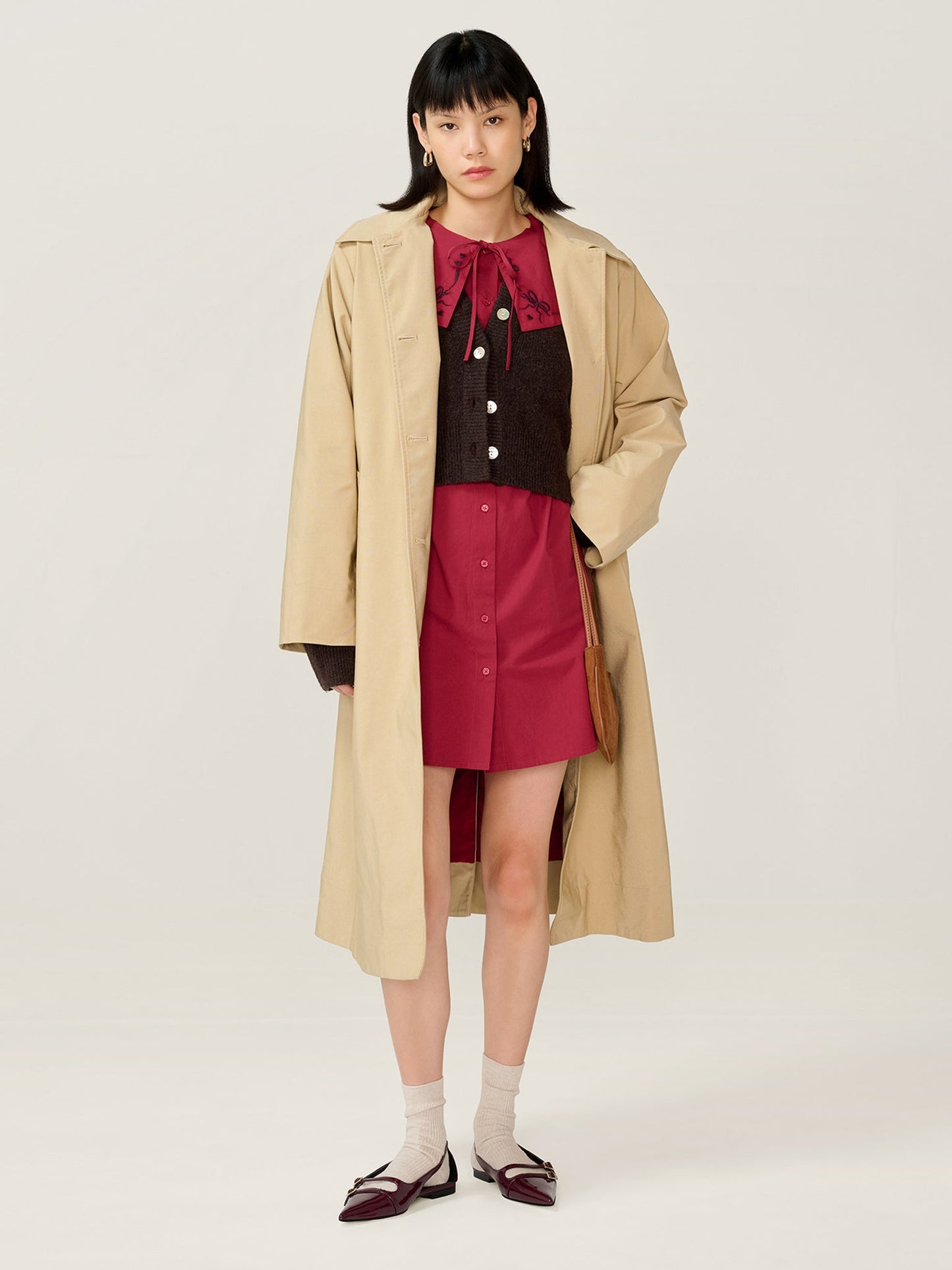 Sloane Dress in Merlot
