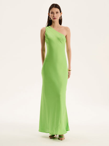 Uma Dress in Lime Green