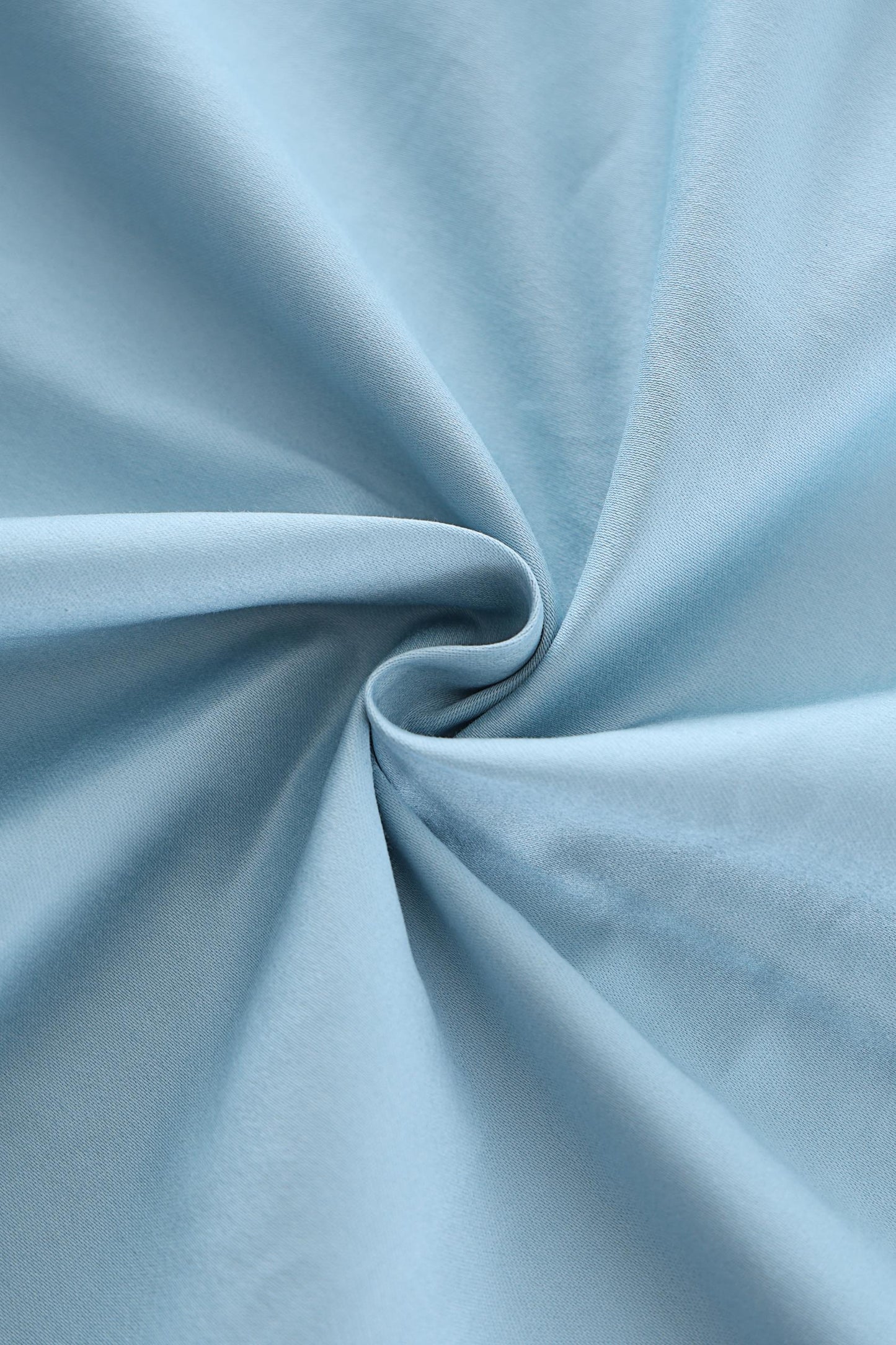 Darlene Roll Collar Circle Dress In Light Blue