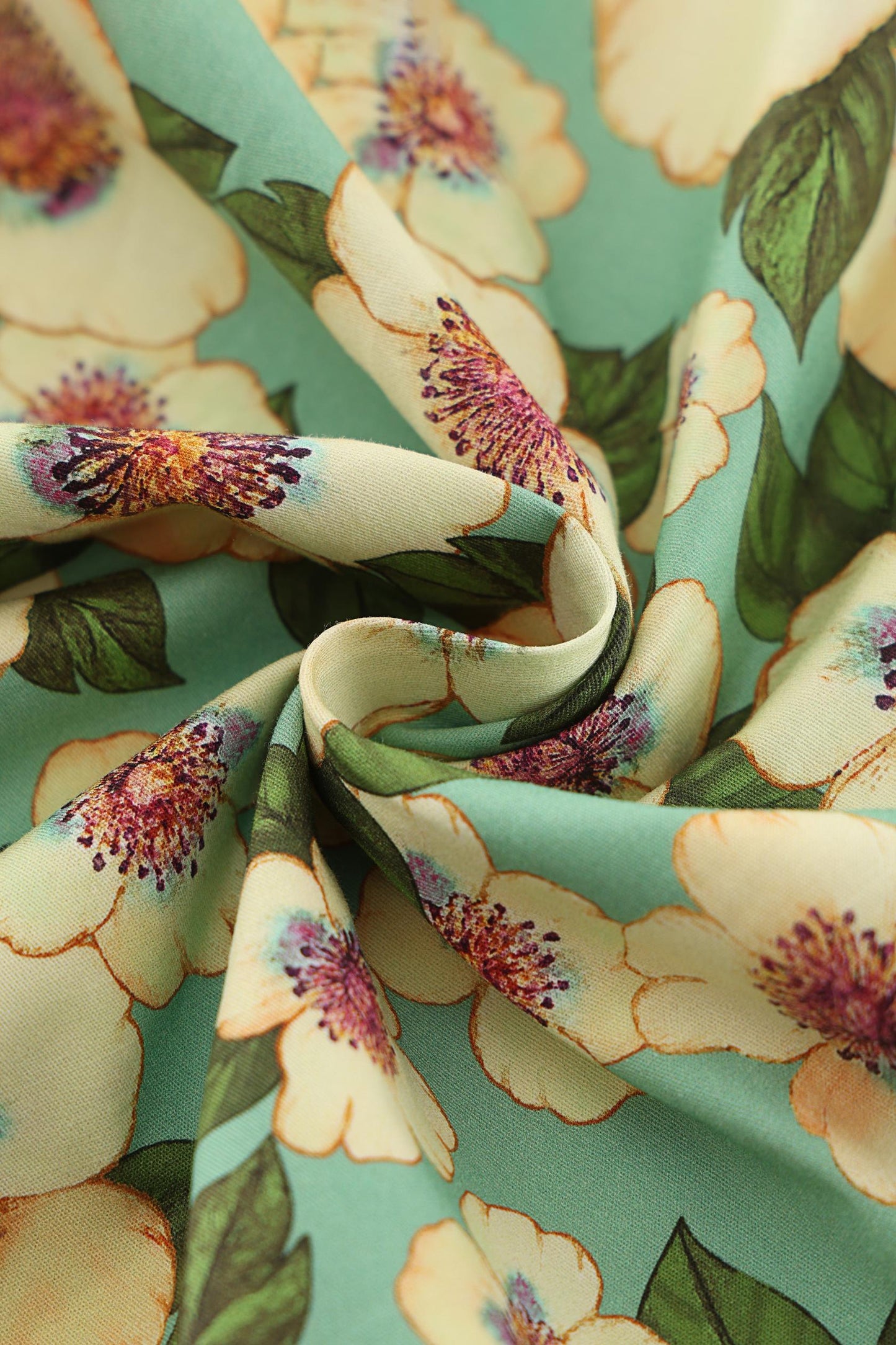 Mollie Teal Blossom Full Circle Shirt Dress