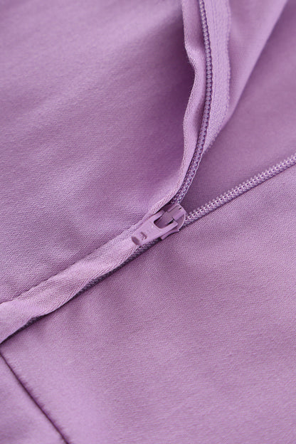 Helen Lilac Cotton Midi Dress