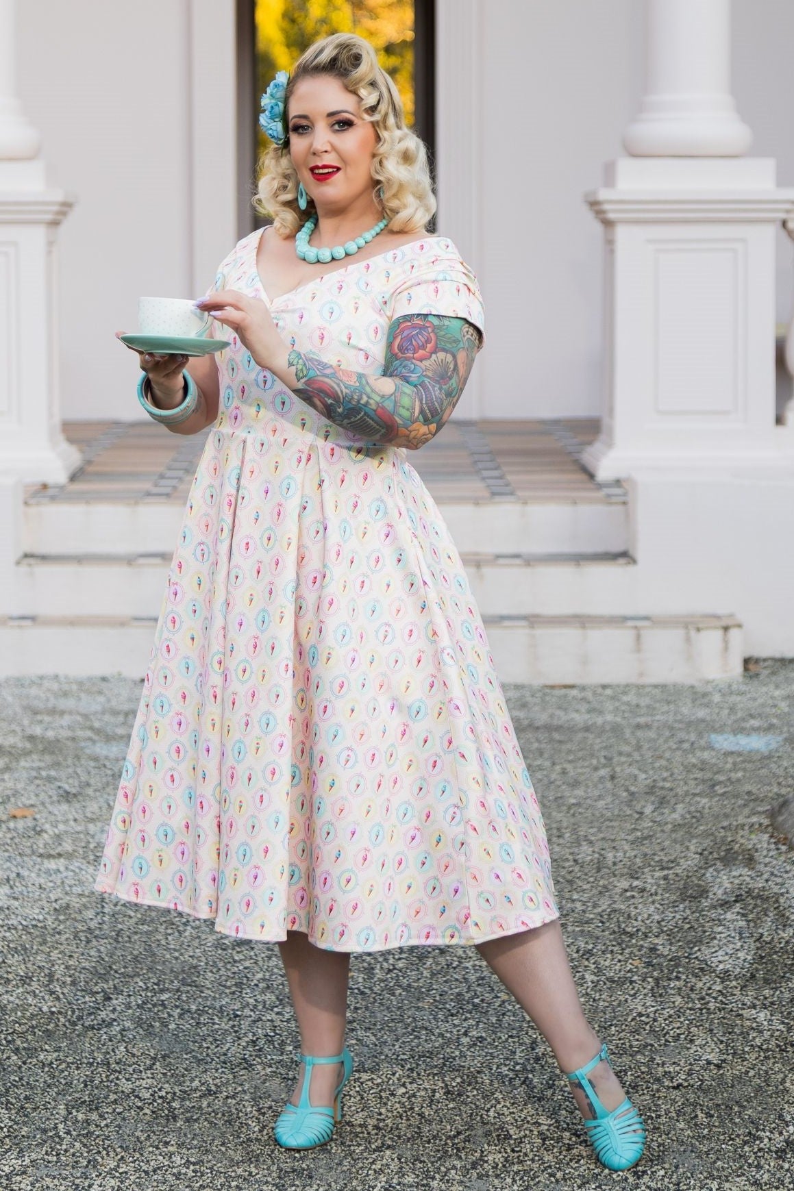 Lily Pink Gelato Off Shoulder Dress