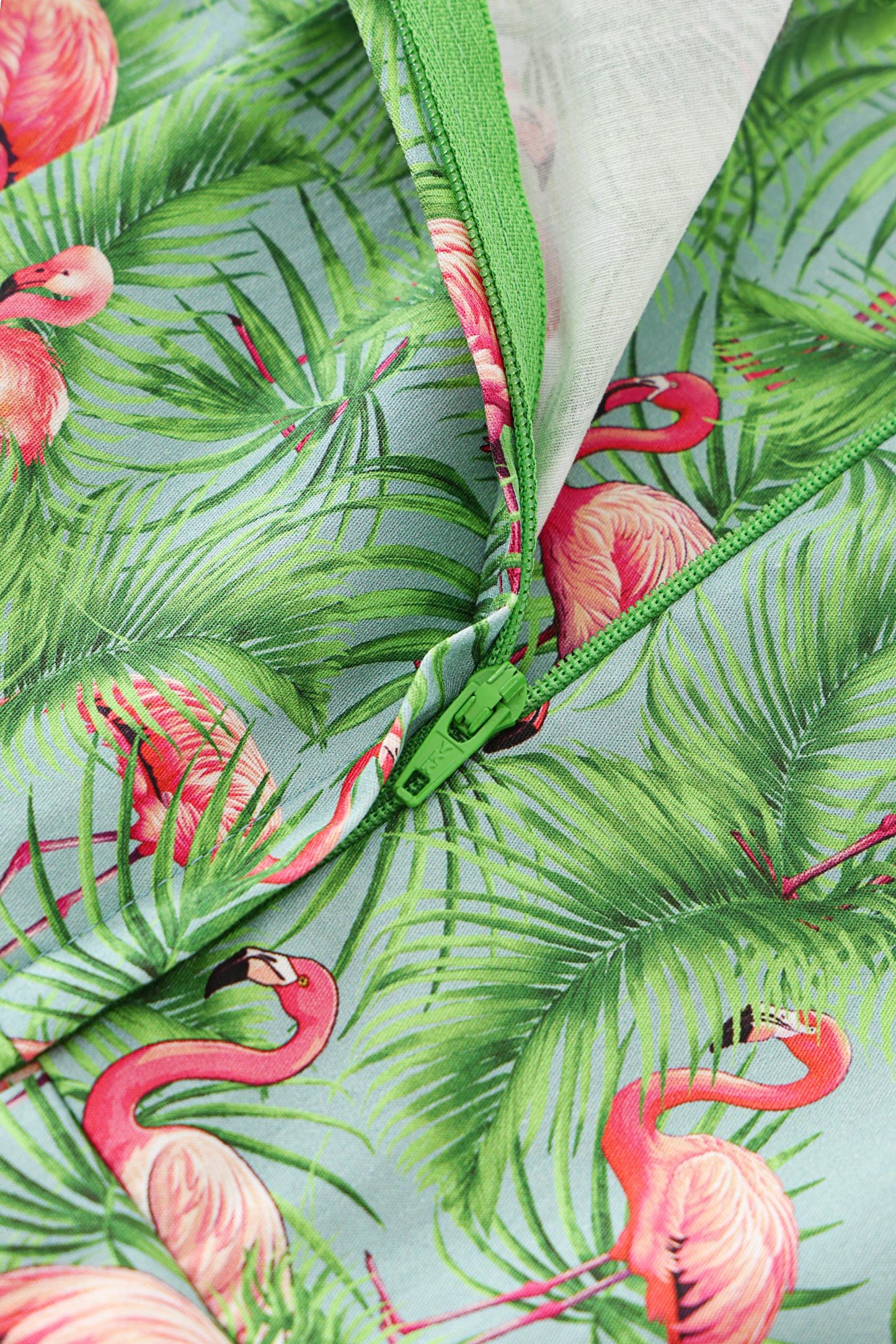 Ophelia Flamingo Midi Dress In Blue