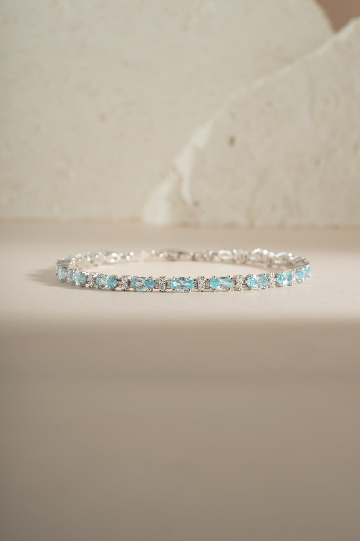 Aquamarine Tennis Bracelet
