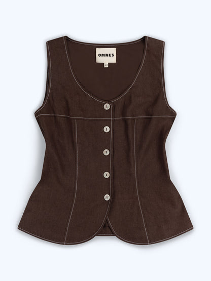 Austen Top in Chocolate