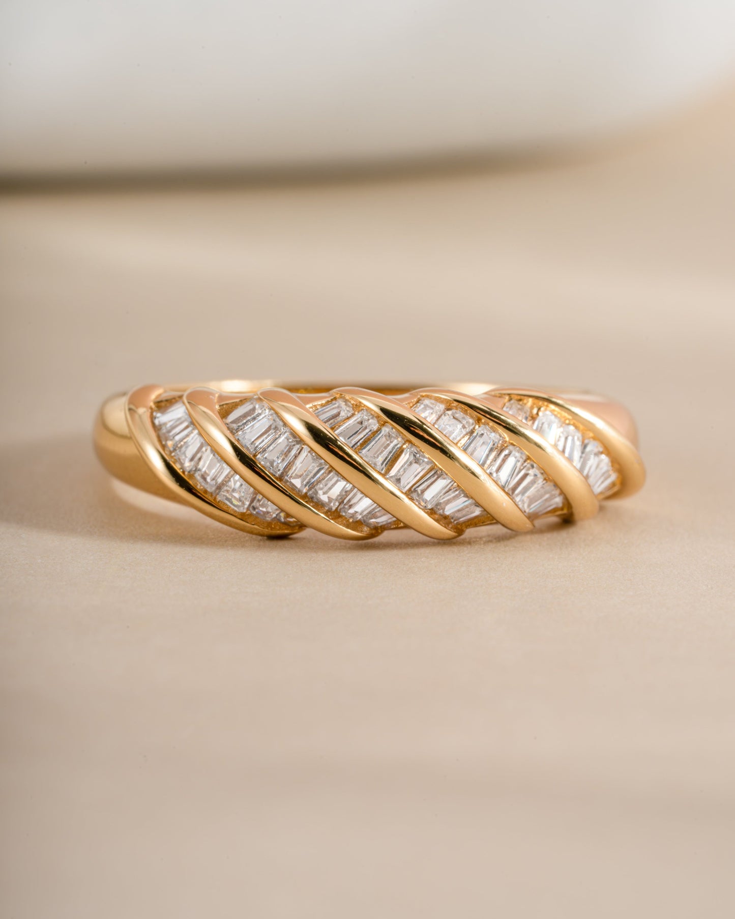 Baguette Croissant Ring