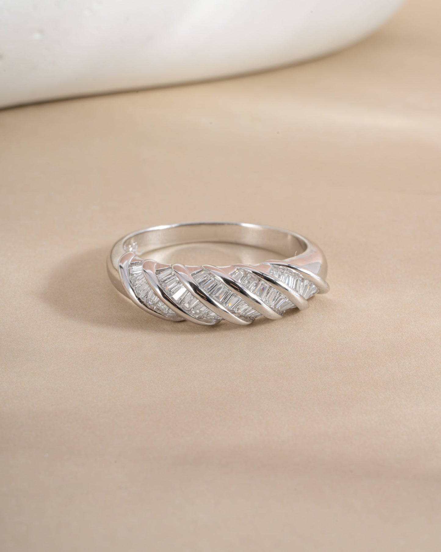 Baguette Croissant Ring