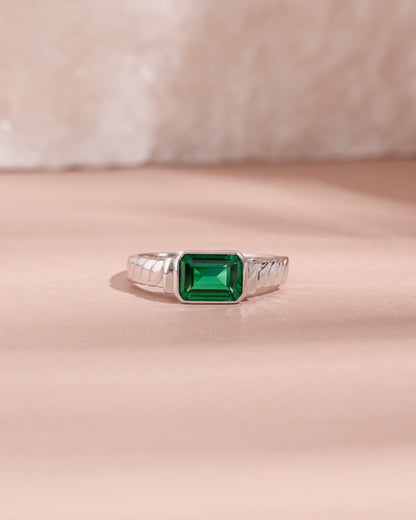 Emerald Statement Ring