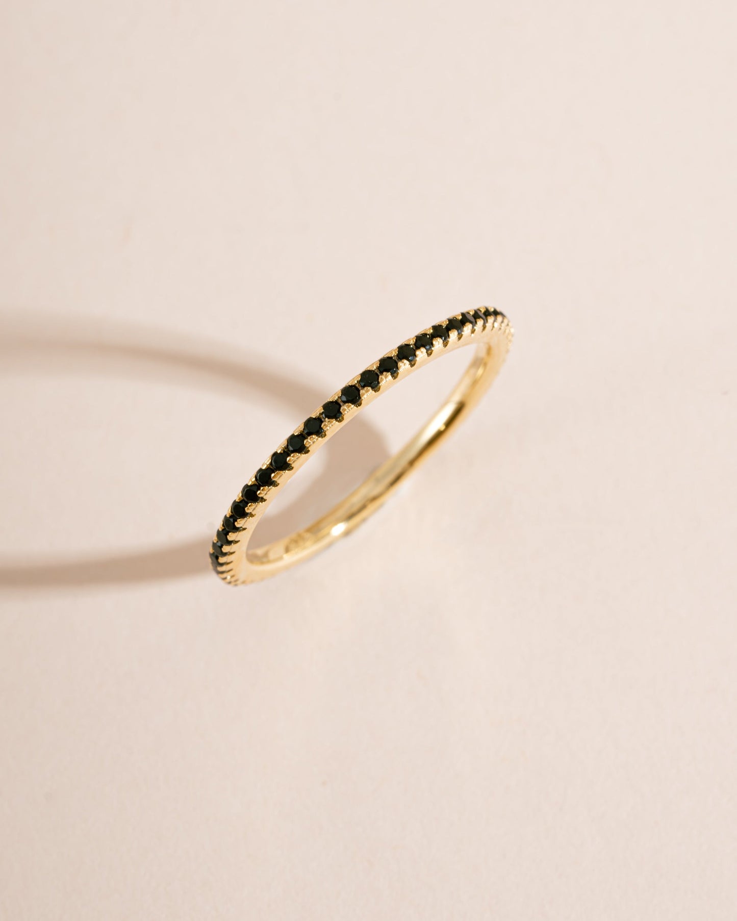 Black CZ Eternity Ring
