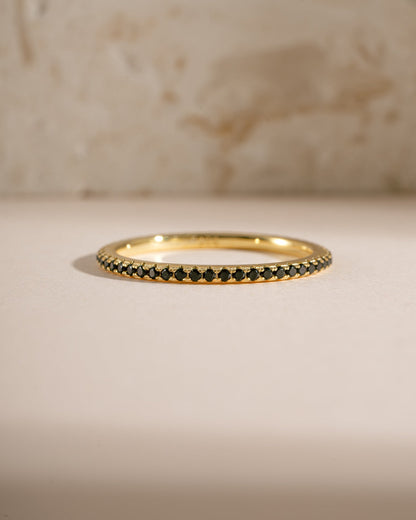 Black CZ Eternity Ring
