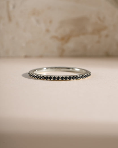 Black CZ Eternity Ring