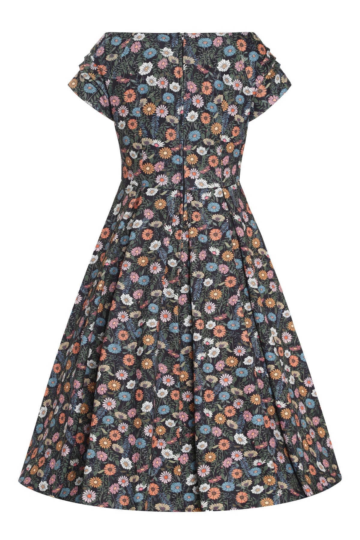 Lily Black Wildflower Off Shoulder Dress