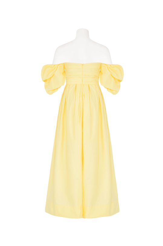 Dahlia Off Shoulder Puffed Sleeve Midi Dress