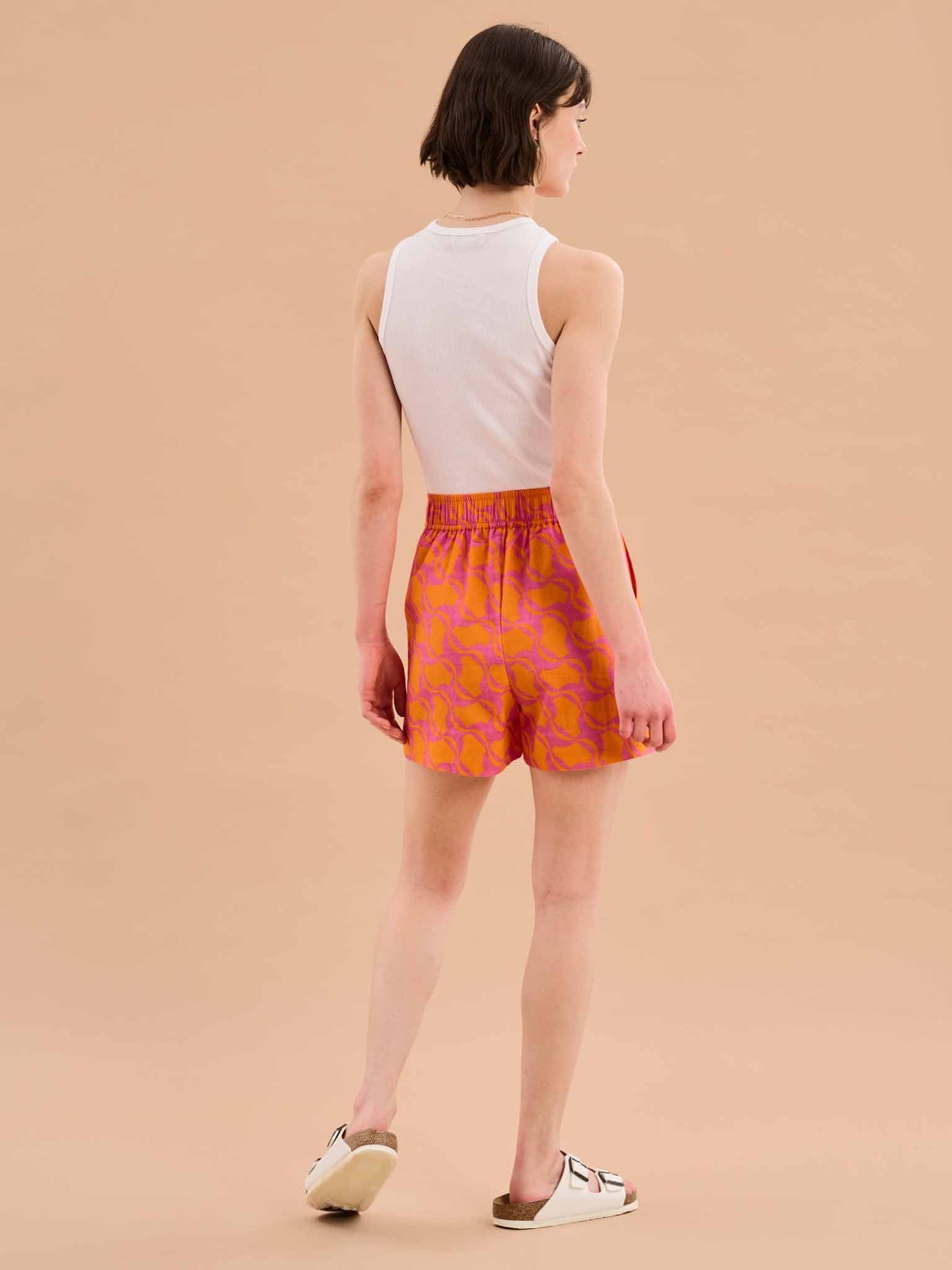 Canaria Elasticated Geo Print Shorts