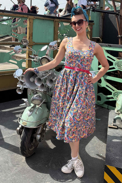 Amanda Cassette Swing Dress