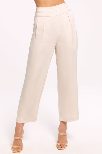 Joss Cropped Wide Leg Pant | SANDSTONE