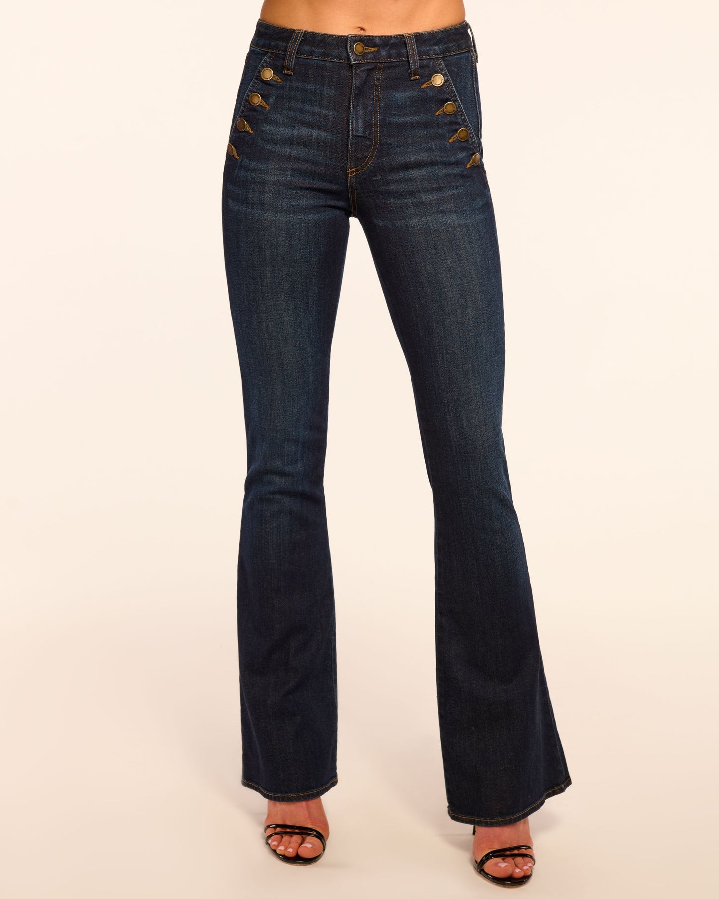 Helena High-Rise Flare Jean | DARK RINSE