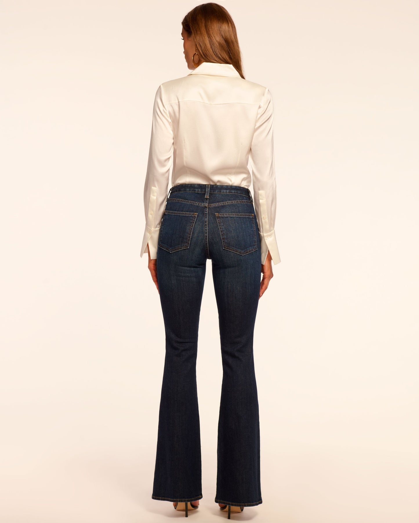 Helena High-Rise Flare Jean | DARK RINSE