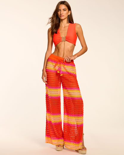 Larsa Crochet Wide Leg Coverup Pant