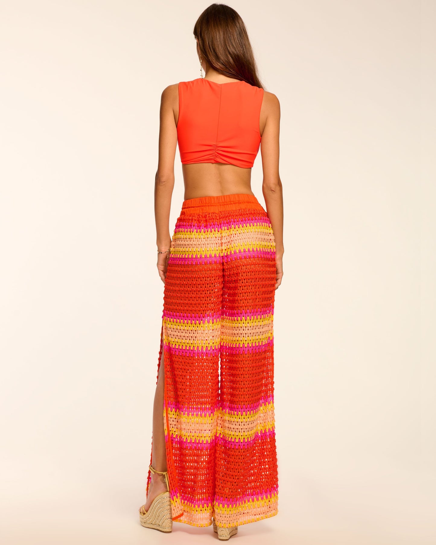 Larsa Crochet Wide Leg Coverup Pant