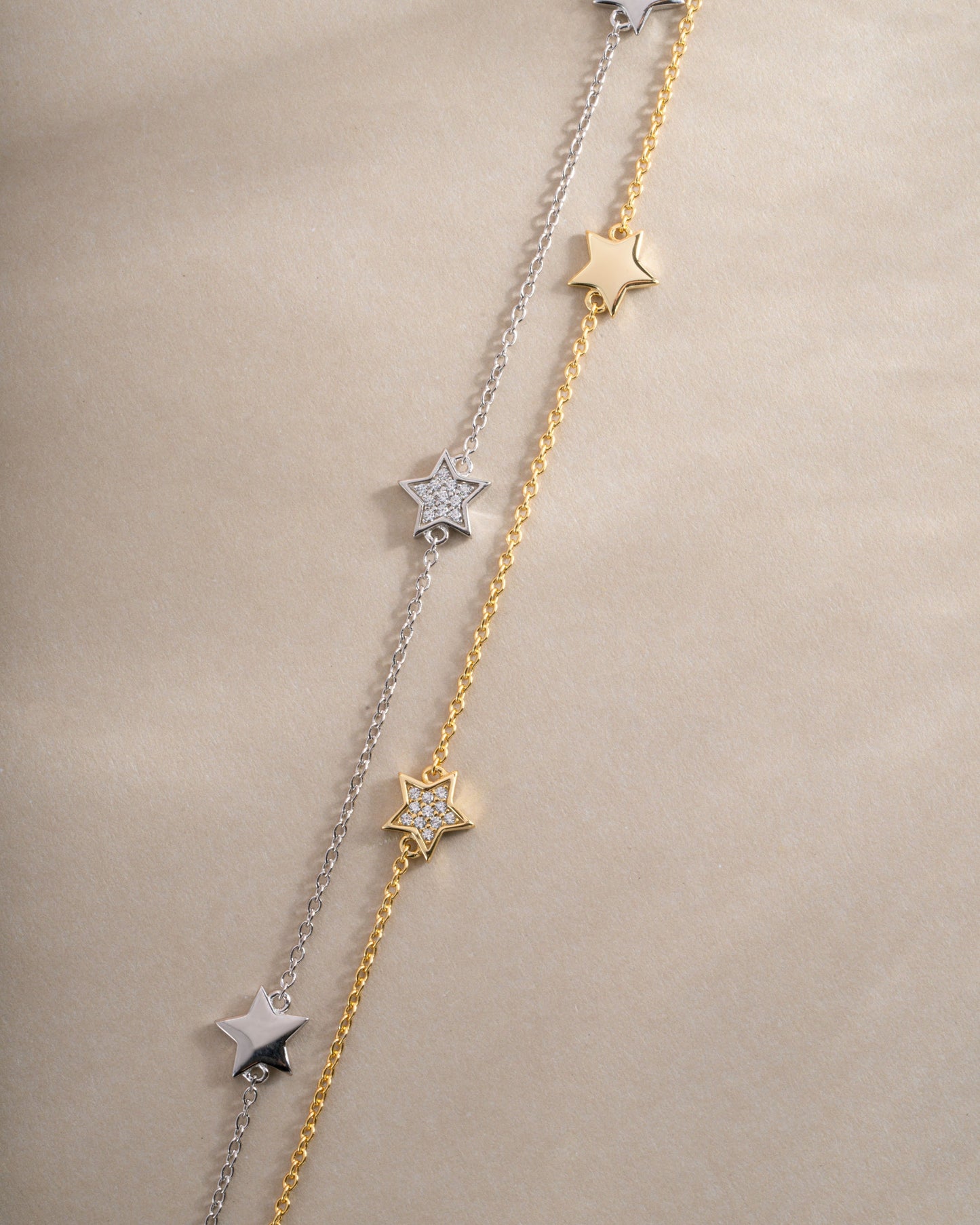 CZ Star Collar Necklace