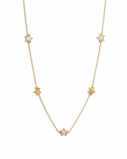 CZ Star Collar Necklace