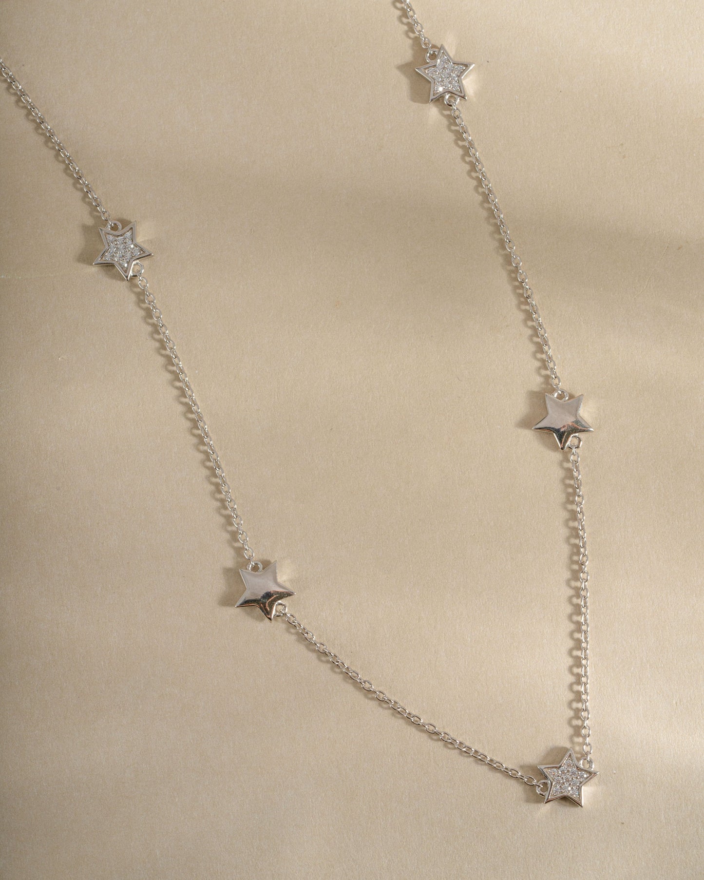 CZ Star Collar Necklace