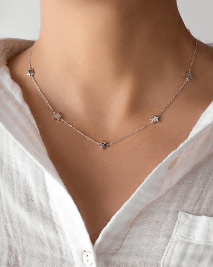 CZ Star Collar Necklace