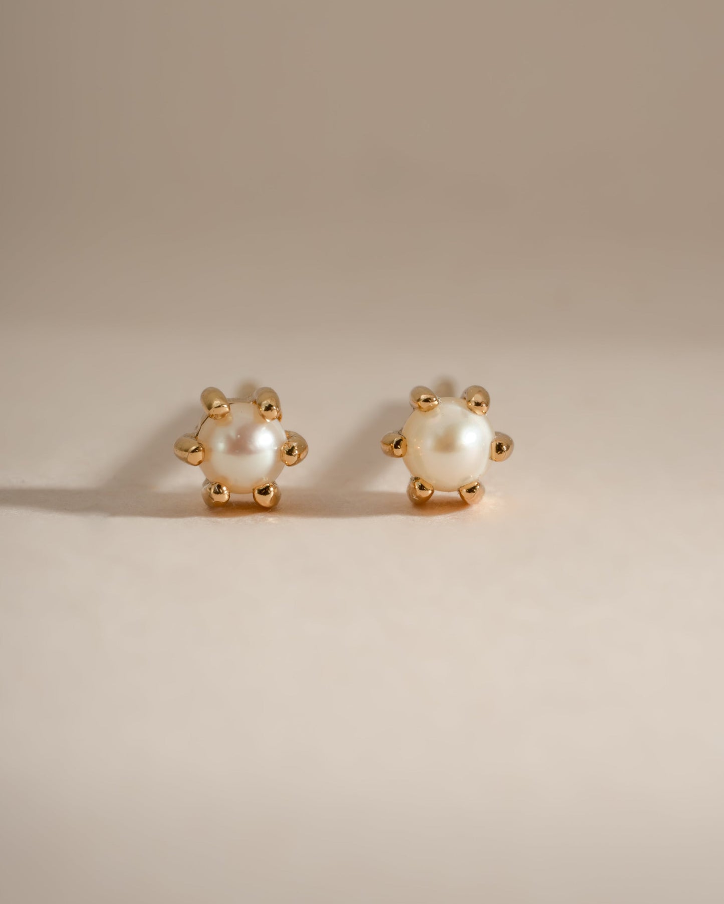 Dainty Pearl Stud Earrings