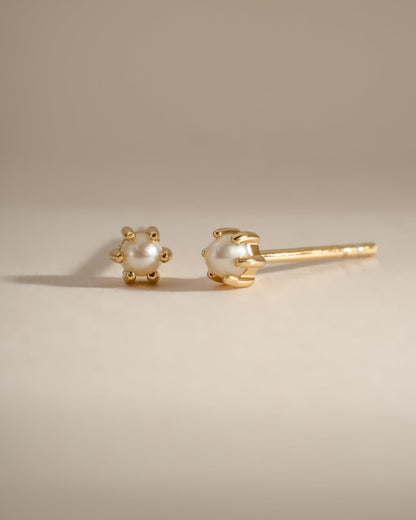 Dainty Pearl Stud Earrings