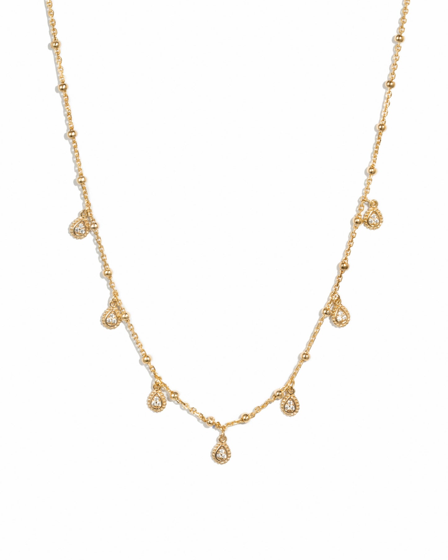 Dangling Tear Drop Necklace