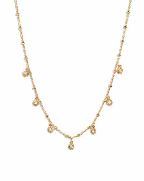 Dangling Tear Drop Necklace