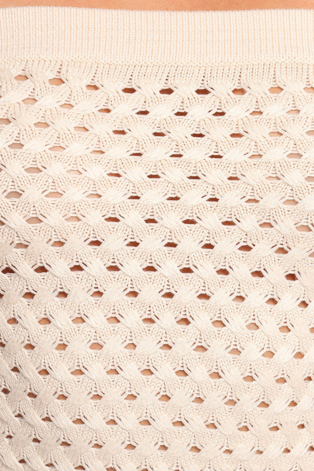 Fonte Strapless Knit Top - Cream