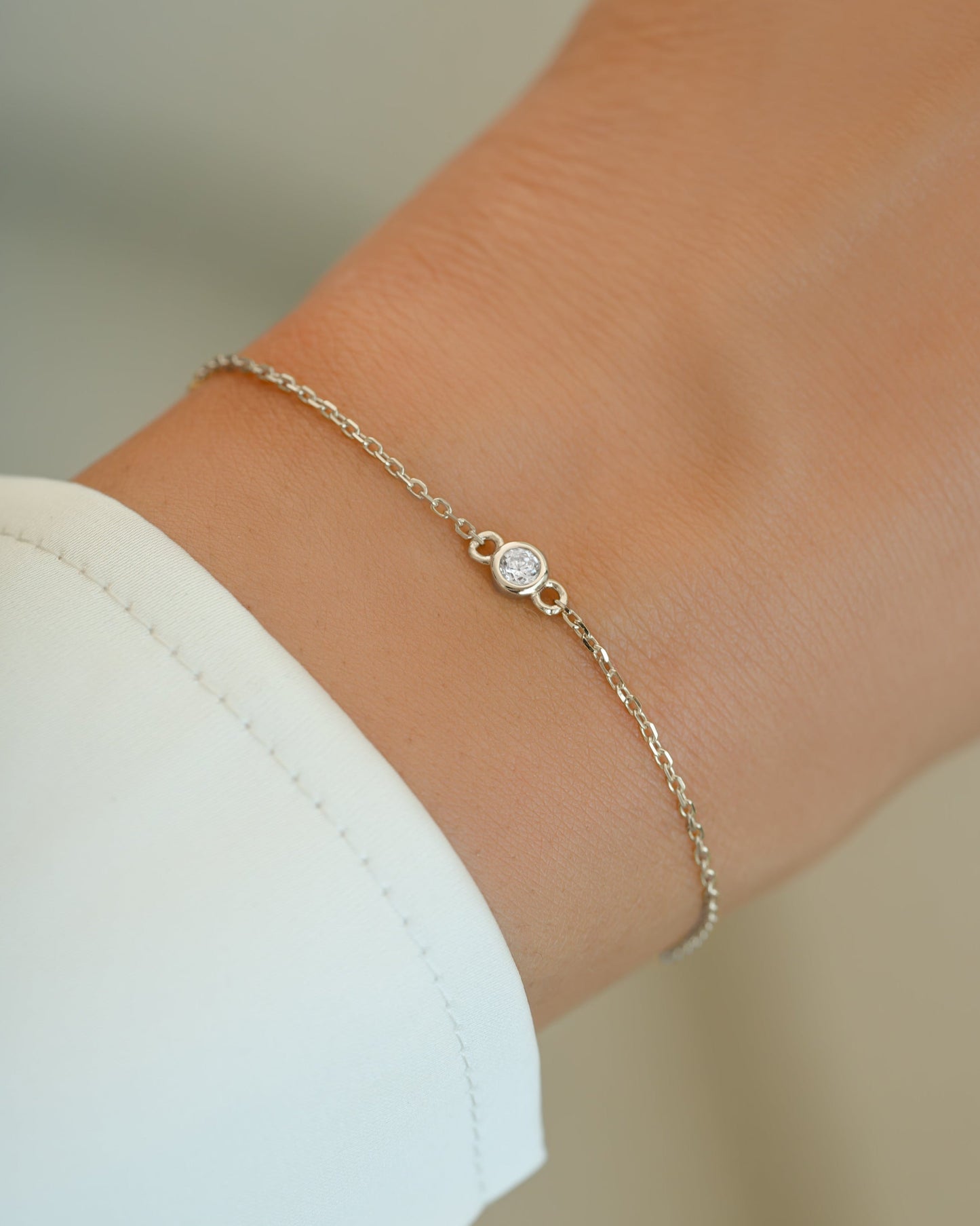 Diamond Bezel Bracelet