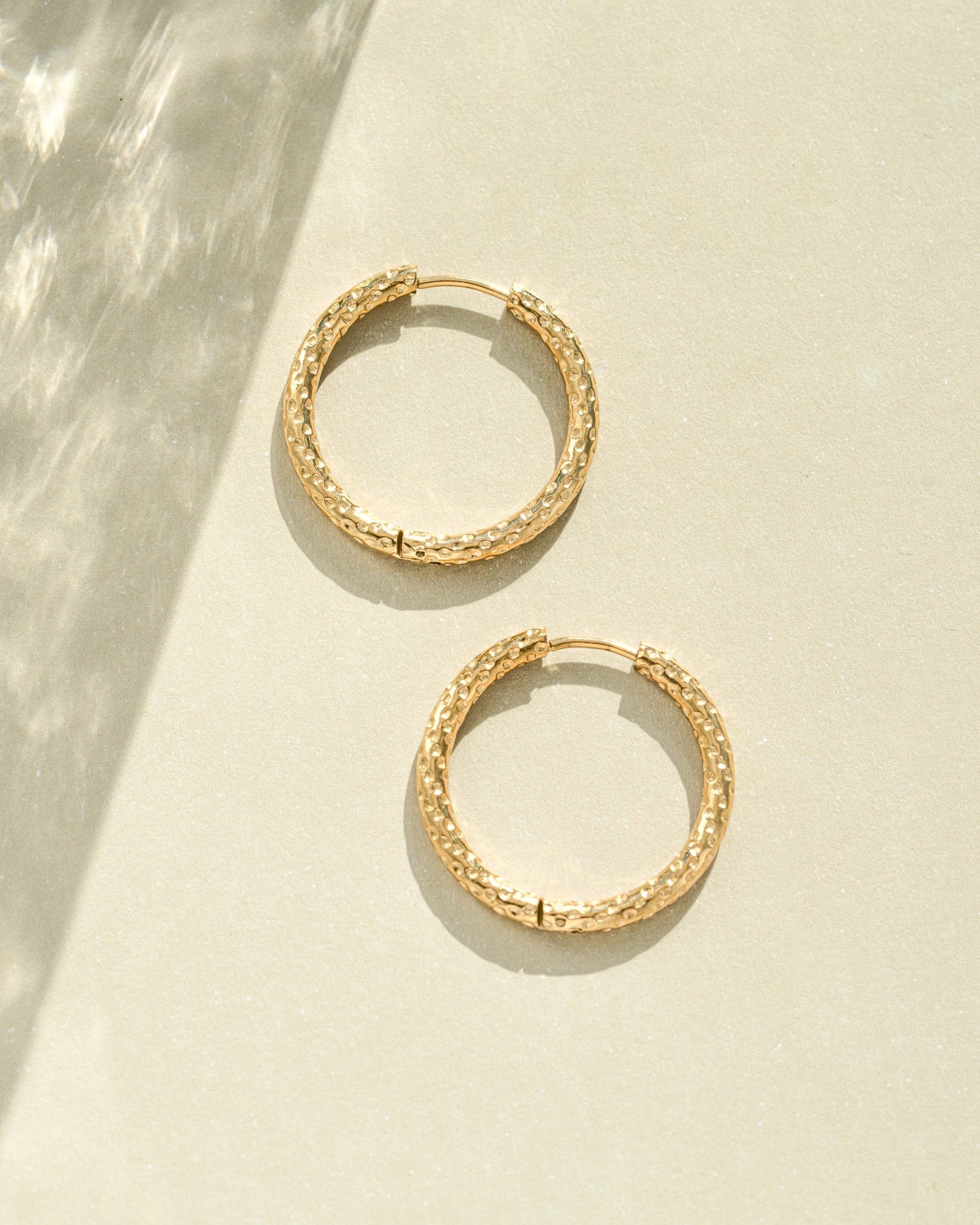 Violet Textured Hoops