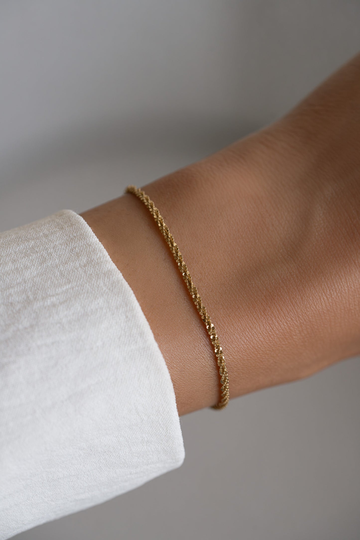 Diamond Cut Rope Chain Bracelet
