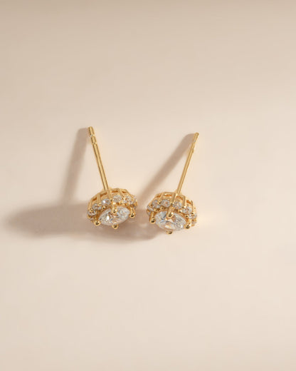 Diamond Halo Studs