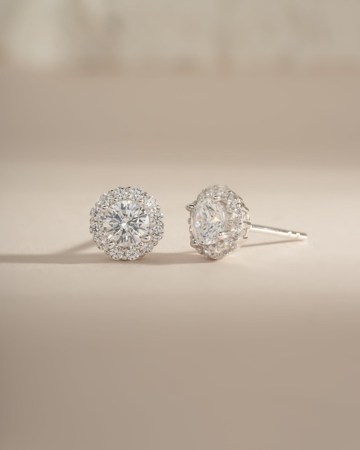 Diamond Halo Studs