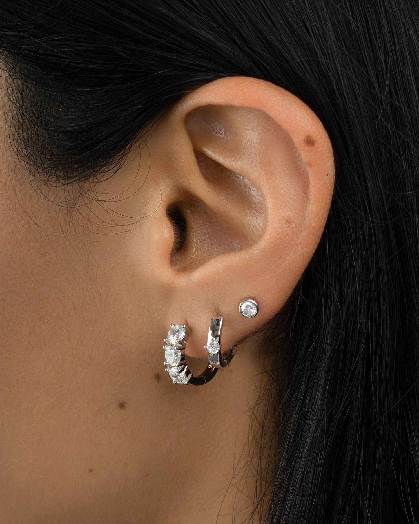 Bella Huggie Hoop Earrings