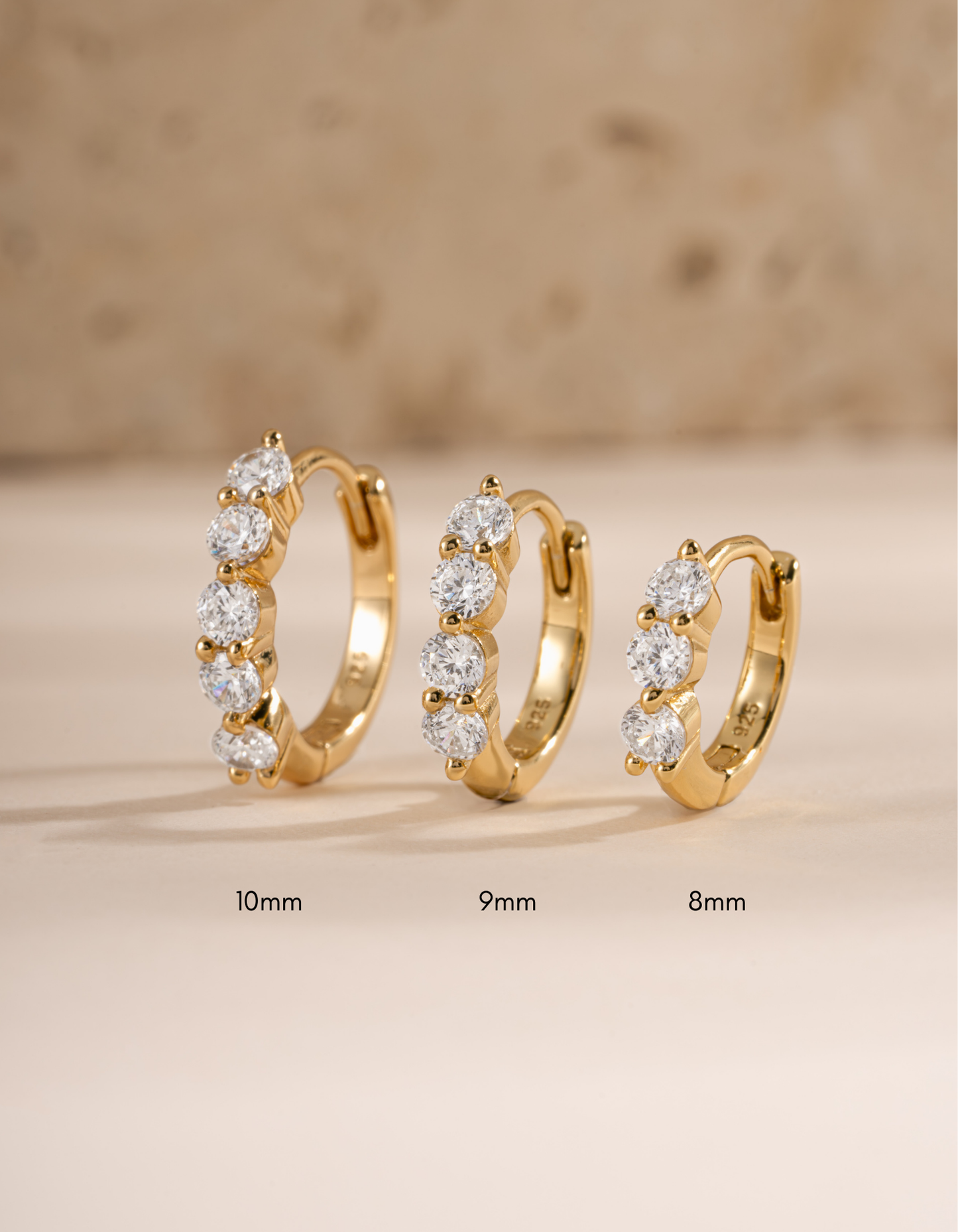 10mm Stacy Hoop Earrings