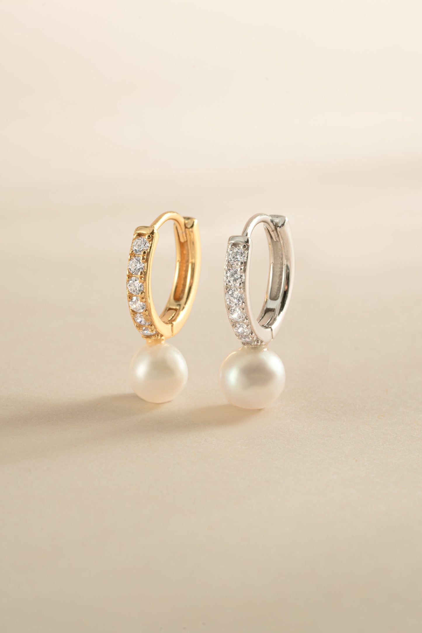 Diamond Pearl Huggies