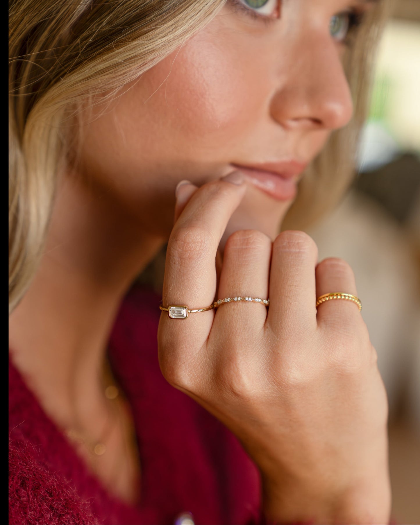 Diamond Stacking Ring