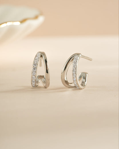 Double Diamond Hoops
