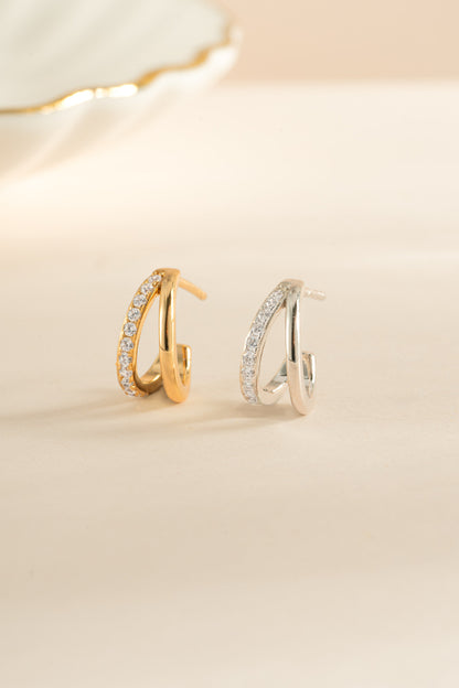 Double Diamond Hoops
