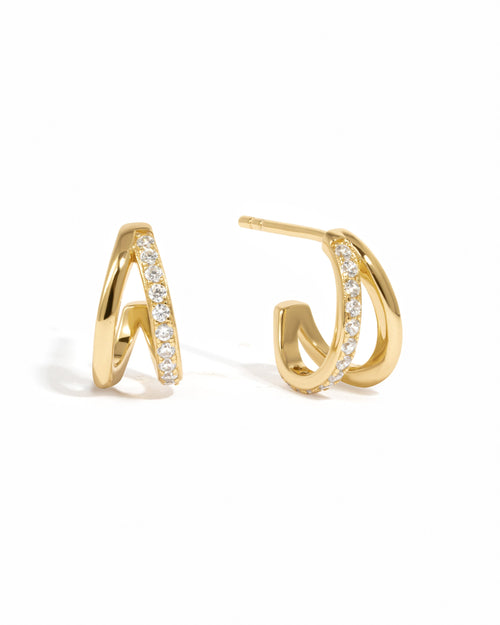 Double Diamond Hoops