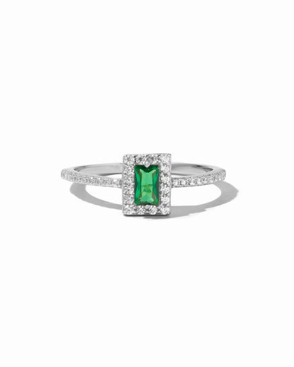 Emerald CZ Ring